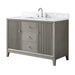 48" Single Sink Freestanding Bath Vanity Cabinet with White Engineered Marble Top - HomeBeyond