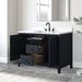 48" Single Sink Freestanding Bath Vanity Cabinet with White Engineered Marble Top - HomeBeyond