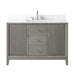 48" Single Sink Freestanding Bath Vanity Cabinet with White Engineered Marble Top - HomeBeyond