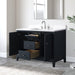 48" Single Sink Freestanding Bath Vanity Cabinet with White Engineered Marble Top - HomeBeyond