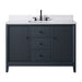 48" Single Sink Freestanding Bath Vanity Cabinet with White Engineered Marble Top - HomeBeyond