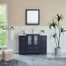 48" Single Sink Modern Bathroom Vanity Set with Ceramic Top & Free Mirror – Storage Cabinet with 2 Side Cabinets VA3024-48 - HomeBeyond