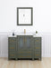 48" Single Sink Modern Bathroom Vanity Set with Ceramic Top & Free Mirror – Storage Cabinet with 2 Side Cabinets VA3024-48 - HomeBeyond