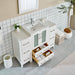 48" Single Sink Modern Bathroom Vanity Set with Ceramic Top & Free Mirror – Storage Cabinet with 2 Side Cabinets VA3024-48 - HomeBeyond