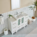 48" Single Sink Modern Bathroom Vanity Set with Ceramic Top & Free Mirror – Storage Cabinet with 2 Side Cabinets VA3024-48 - HomeBeyond