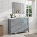 48" Single Sink Modern Bathroom Vanity Set with Ceramic Top & Free Mirror – Storage Cabinet with 5 Drawers VA3036-48 - HomeBeyond