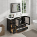 48" Single Sink Modern Bathroom Vanity Set with Ceramic Top & Free Mirror – Storage Cabinet with 5 Drawers VA3036-48 - HomeBeyond