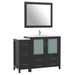 48" Single Sink Modern Bathroom Vanity Set with Ceramic Top & Free Mirror – Storage Cabinet with 5 Drawers VA3036-48 - HomeBeyond