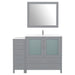 48" Single Sink Modern Bathroom Vanity Set with Ceramic Top & Free Mirror – Storage Cabinet with 5 Drawers VA3036-48 - HomeBeyond