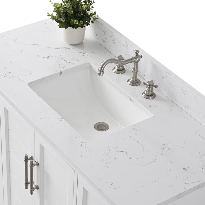 48" Single Sink Modern Bathroom Vanity Set with Countertop & Undermount Sink – Storage Cabinet VA5048 - HomeBeyond