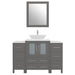 48" Single Sink Modern Bathroom Vanity Set with White Engineered Marble Top & Free Mirror – Storage Cabinet with 8 Drawers VA3124-48 - HomeBeyond