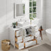 48" Single Sink Modern Bathroom Vanity Set with White Engineered Marble Top & Free Mirror – Storage Cabinet with 8 Drawers VA3124-48 - HomeBeyond