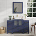 48" Single Sink Modern Bathroom Vanity Set with White Engineered Marble Top & Free Mirror – Storage Cabinet with 8 Drawers VA3124-48 - HomeBeyond