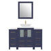 48" Single Sink Modern Bathroom Vanity Set with White Engineered Marble Top & Free Mirror – Storage Cabinet with 8 Drawers VA3124-48 - HomeBeyond