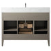 48" Single Sink Modern Freestanding Bathroom Vanity Set with Arabescato White Engineered Marble Top – Storage Cabinet with Soft-Closing Doors & Drawers VA9048 - HomeBeyond
