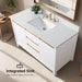 48" Single Sink Modern Freestanding Solid Wood Bathroom Vanity Set with Ariston White Engineered Marble Top – Storage Cabinet with Soft-Closing Drawers VA8048 - HomeBeyond