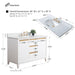 48" Single Sink Modern Freestanding Solid Wood Bathroom Vanity Set with Ariston White Engineered Marble Top – Storage Cabinet with Soft-Closing Drawers VA8048 - HomeBeyond