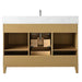 48" Single Sink Modern Freestanding Solid Wood Bathroom Vanity Set with Ariston White Engineered Marble Top – Storage Cabinet with Soft-Closing Drawers VA8048 - HomeBeyond