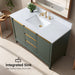 48" Single Sink Modern Freestanding Solid Wood Bathroom Vanity Set with Ariston White Engineered Marble Top – Storage Cabinet with Soft-Closing Drawers VA8048 - HomeBeyond