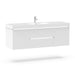 48" Single Sink Modern Wall-Mounted Bathroom Vanity Set with LED Light & White Resin Top – Floating Storage Cabinet with 2 Doors VA6048WL - HomeBeyond