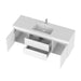 48" Single Sink Modern Wall-Mounted Bathroom Vanity Set with White Engineered Stone Top – Floating Storage Cabinet with Drawers & Doors VA6048W - HomeBeyond