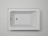 48" x 32" Alcove Soaking Acrylic Bathtub with 3 Side Tiling Flange - HomeBeyond