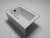 48" x 32" Alcove Soaking Acrylic Bathtub with 3 Side Tiling Flange - HomeBeyond
