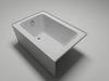 48" x 32" Alcove Soaking Acrylic Bathtub with 3 Side Tiling Flange - HomeBeyond
