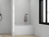 48" x 32" Alcove Soaking Acrylic Bathtub with 3 Side Tiling Flange - HomeBeyond