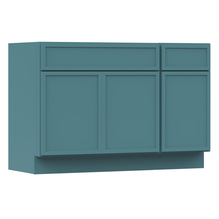 51" Modern Freestanding Birch & Plywood Bathroom Vanity Base Only – Shaker Style Storage Cabinet with 1 Drawer & 3 Soft-Closing Doors VA4136-151 - HomeBeyond