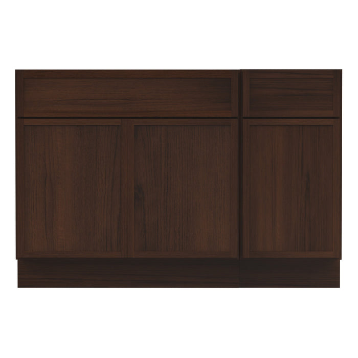51" Modern Freestanding Birch & Plywood Bathroom Vanity Base Only – Shaker Style Storage Cabinet with 1 Drawer & 3 Soft-Closing Doors VA4136-151 - HomeBeyond