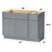 51" Modern Freestanding Birch & Plywood Bathroom Vanity Base Only – Shaker Style Storage Cabinet with 1 Drawer & 3 Soft-Closing Doors VA4139-121 - HomeBeyond