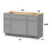 51" Modern Freestanding Birch & Plywood Bathroom Vanity Base Only – Shaker Style Storage Cabinet with 3 Drawers & 2 Soft-Closing Doors VA41362L-151 - HomeBeyond