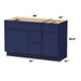 51" Modern Freestanding Birch & Plywood Bathroom Vanity Base Only – Shaker Style Storage Cabinet with 3 Drawers & 2 Soft-Closing Doors VA41362R-151 - HomeBeyond