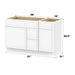 51" Modern Freestanding Birch & Plywood Bathroom Vanity Base Only – Shaker Style Storage Cabinet with 3 Drawers & 2 Soft-Closing Doors VA41362R-151 - HomeBeyond
