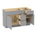 51" Modern Freestanding Birch & Plywood Bathroom Vanity Base Only – Shaker Style Storage Cabinet with 3 Drawers & 2 Soft-Closing Doors VA41362R-151 - HomeBeyond