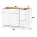 51" Modern Freestanding Birch & Plywood Bathroom Vanity Base Only – Shaker Style Storage Cabinet with 3 Drawers & 2 Soft-Closing Doors VA4139-123 - HomeBeyond