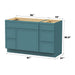 51" Modern Freestanding Birch & Plywood Bathroom Vanity Base Only – Shaker Style Storage Cabinet with 5 Drawers & 1 Door VA41362L-153 - HomeBeyond
