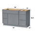 51" Modern Freestanding Birch & Plywood Bathroom Vanity Base Only – Shaker Style Storage Cabinet with 5 Drawers & 1 Door VA41362L-153 - HomeBeyond
