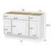 51" Modern Freestanding Oak Plywood Bathroom Vanity Base Only – Shaker Style Storage Cabinet with 3 Drawers & 2 Soft-Closing Doors VA40362L-151 - HomeBeyond