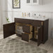 51" Modern Freestanding Oak Plywood Bathroom Vanity Base Only – Shaker Style Storage Cabinet with 3 Drawers & 2 Soft-Closing Doors VA40362R-151 - HomeBeyond