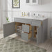 51" Modern Freestanding Oak Plywood Bathroom Vanity Base Only – Shaker Style Storage Cabinet with 3 Drawers & 2 Soft-Closing Doors VA40362R-151 - HomeBeyond