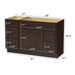 51" Modern Freestanding Oak Plywood Bathroom Vanity Base Only – Shaker Style Storage Cabinet with 5 Drawers & 1 Soft-Closing Door VA40153-362R - HomeBeyond