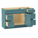 51" Modern Freestanding Oak Plywood Bathroom Vanity Base Only – Shaker Style Storage Cabinet with 5 Drawers & 1 Soft-Closing Door VA40362L-153 - HomeBeyond