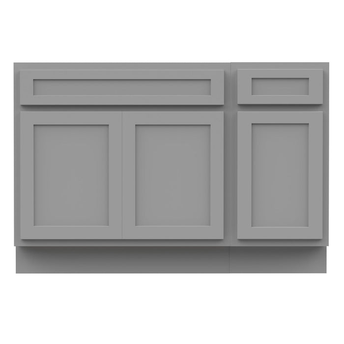 51" Oak Bathroom Vanity Cabinet without Top - 1 Drawer & 3 Doors - HomeBeyond