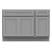 51" Oak Bathroom Vanity Cabinet without Top - 1 Drawer & 3 Doors - HomeBeyond