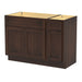 51" Oak Bathroom Vanity Cabinet without Top - 1 Drawer & 3 Doors - HomeBeyond