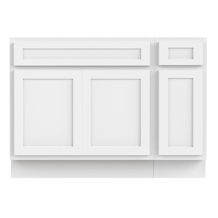 51" Oak Bathroom Vanity Cabinet without Top - 1 Drawer & 3 Doors - HomeBeyond