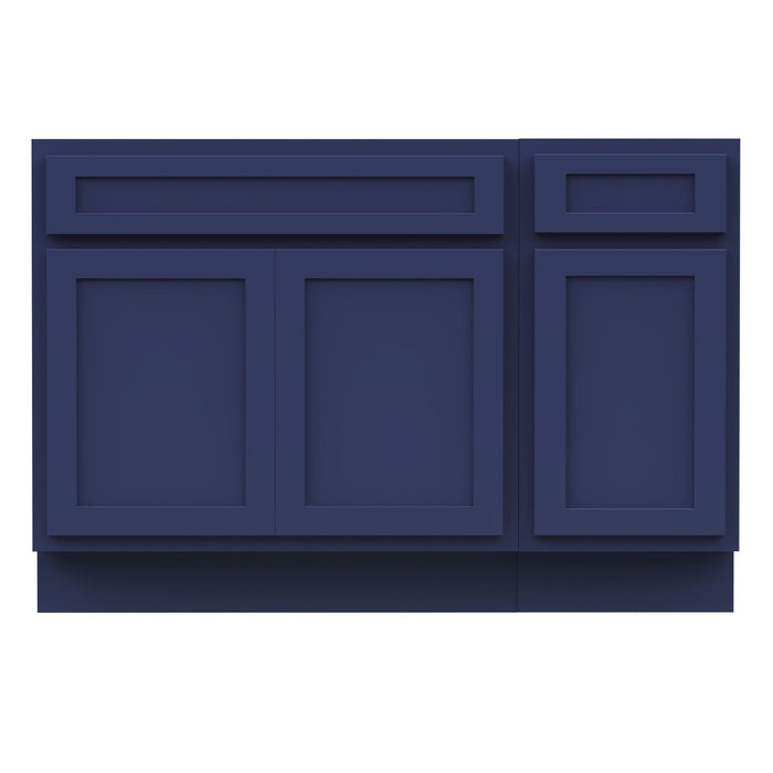 51" Oak Bathroom Vanity Cabinet without Top - 1 Drawer & 3 Doors - HomeBeyond