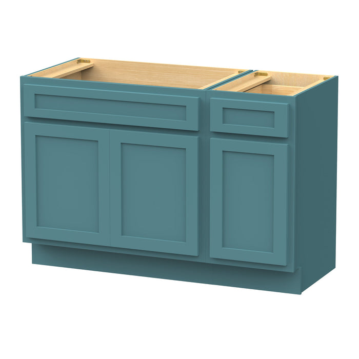 51" Oak Bathroom Vanity Cabinet without Top - 1 Drawer & 3 Doors - HomeBeyond